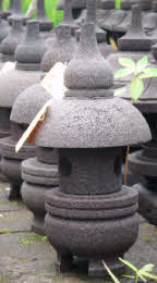 Lanterne Balinais en pierre taille